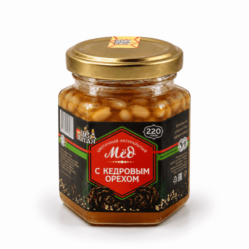 Мёд Алтайский с Кедровым Орехом 220 г
