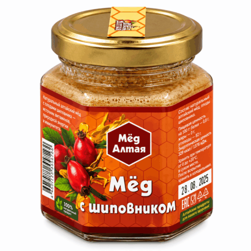 Мёд Алтайский с Шиповником 180 г