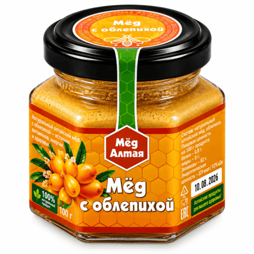 Мёд Алтайский с Облепихой 100 г