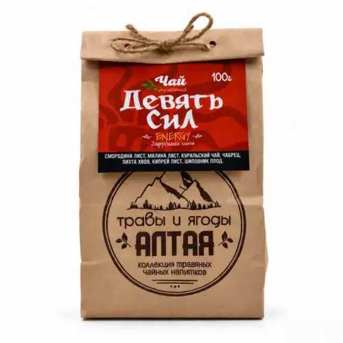 Чай травяной "Девять Сил", 100 гр