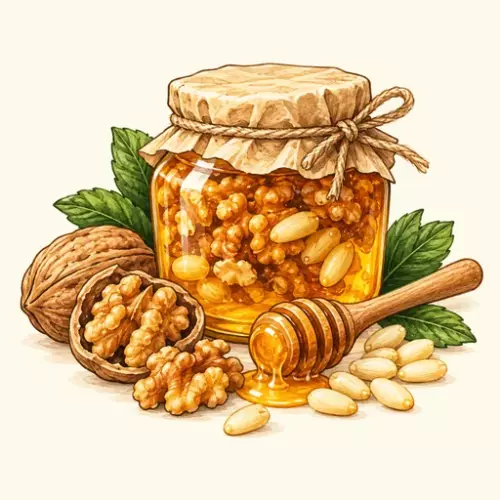 Мед с орехами