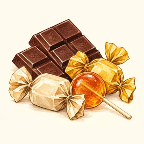 Конфеты, леденцы и шоколад
